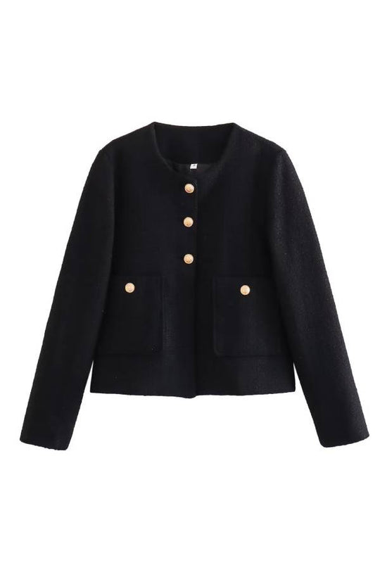 EB | Hals Slim Fit Colorblock Damen Knopfjacke
