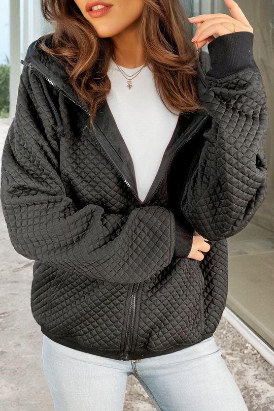 EB | Gepolsterter Hoodie Polyester-mischung Warm und Komfortabel