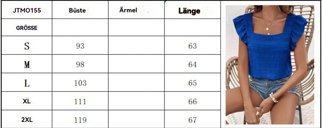 EB | Rüschenhemd mit quadratischem Kragen
