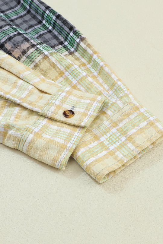 EB | Patchwork Cam Jacket in Checkered Cotton Blend Trendy und Unique