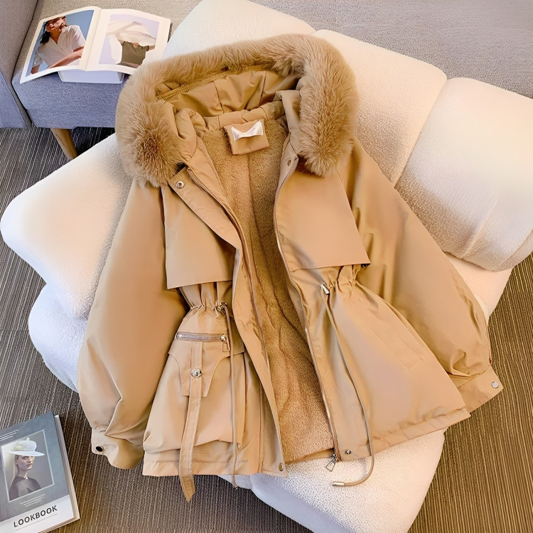 EB | Warme Winter-Parka mit veganem Pelz für Frauen Ideal für den Winter