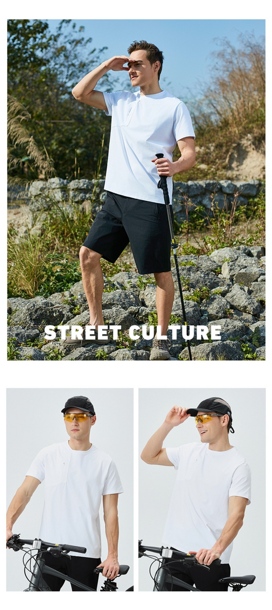 EB | Herren Sport Frühling und Sommer Sonnenschutz kurze Ärmel