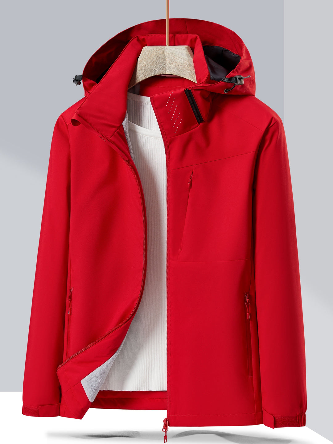 EB | Wasserdichter Winter-Casual mit Kapuze und Fleece-Futter für Frauen Ideal für Herbst und Winter