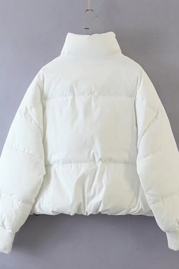 EB | Kragen Reißverschluss Tasche Dick Warm Baumwolljacke