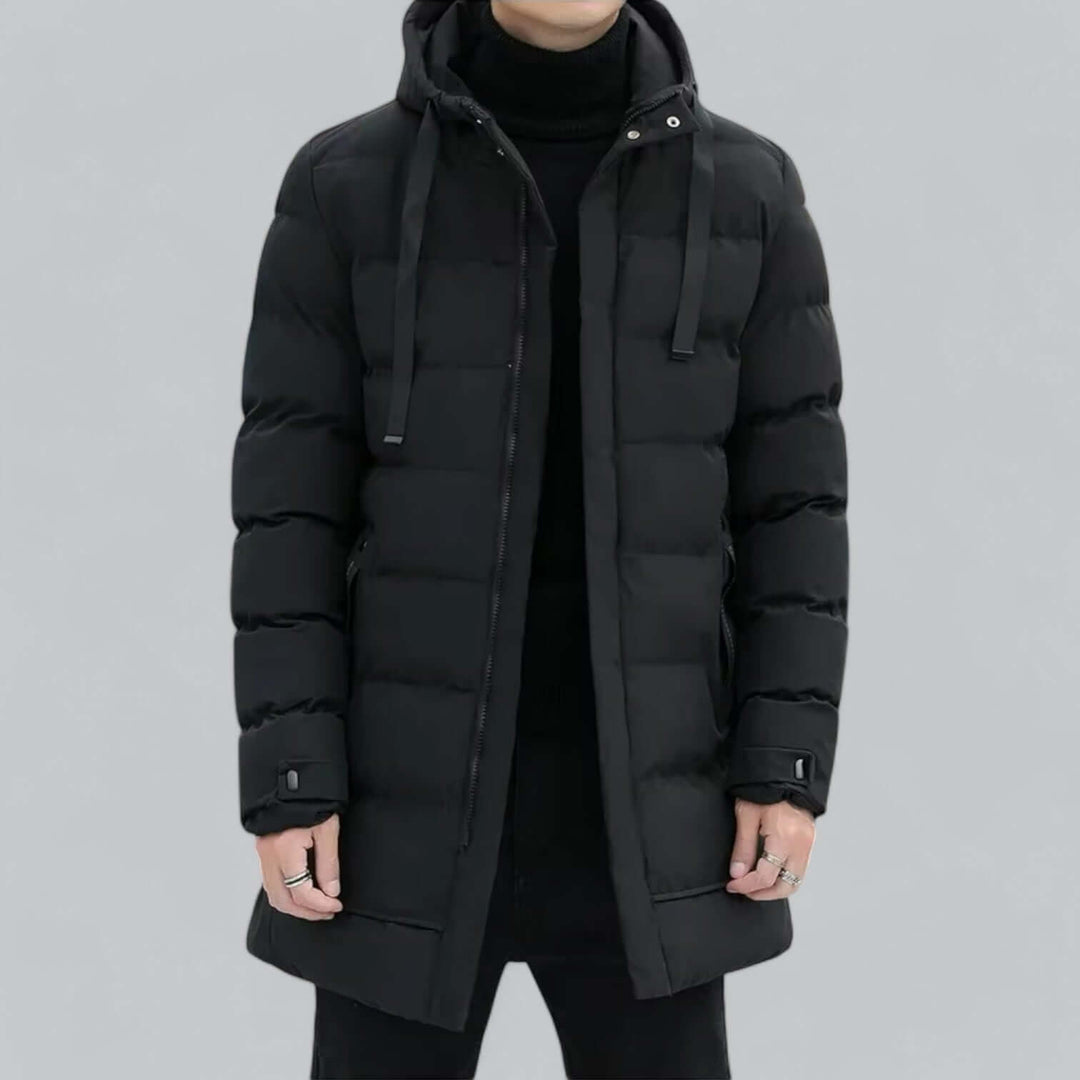 EB | Lang geschnittene gepolsterte Winter Parka Jacke