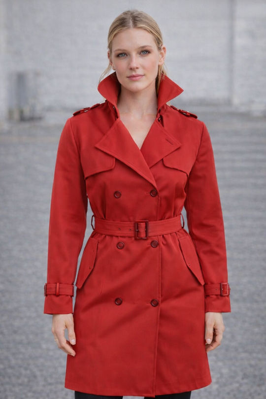 EB | Trenchcoat mit Gürtel und Doppelknopf