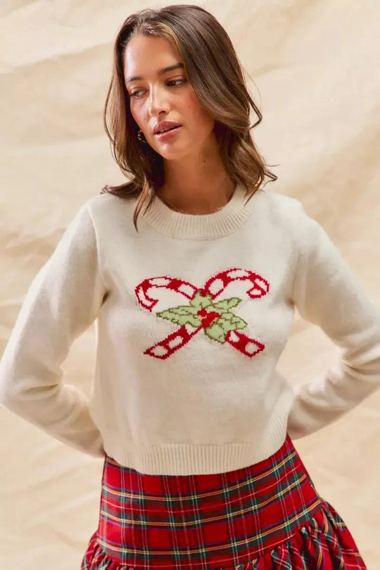 EB | Weihnachten Candy Cone Kurzpullover