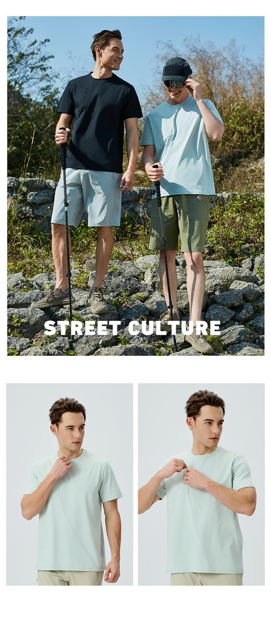 EB | Herren Sport Frühling und Sommer Sonnenschutz kurze Ärmel