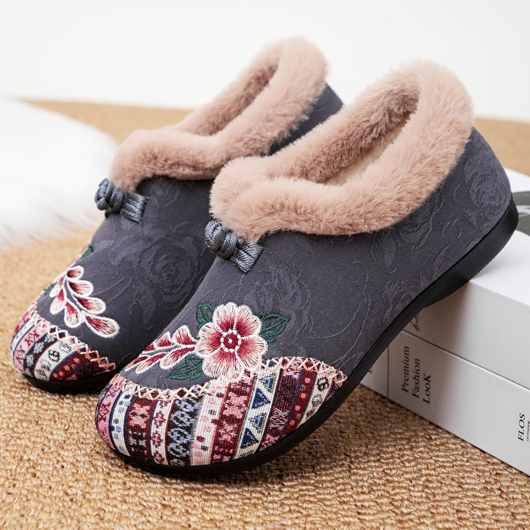 Warme Damen-Winterstiefel mit Plüschfutter EB EB