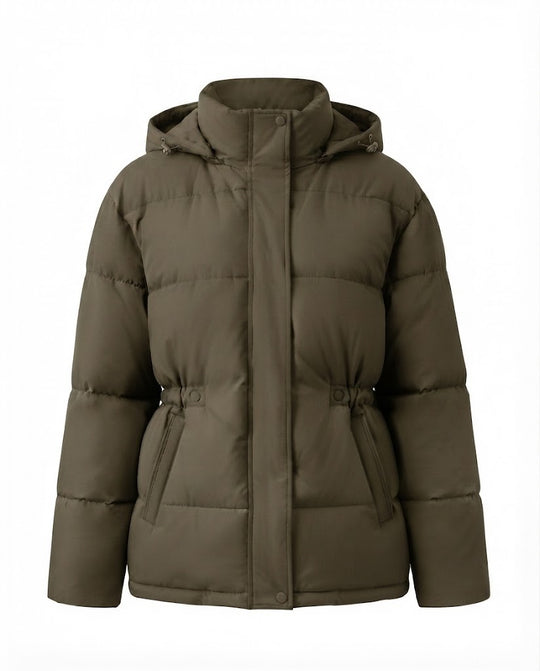 Damen nan oversized gesteppte Kapuzenjacke mit wärmender Thermowattierung EB