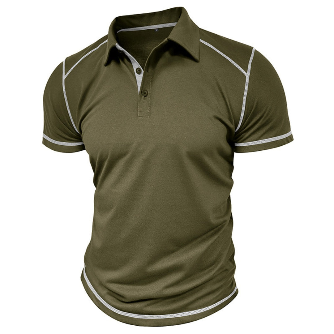 EB | Kurzärmeliges Poloshirt zum Spleißen