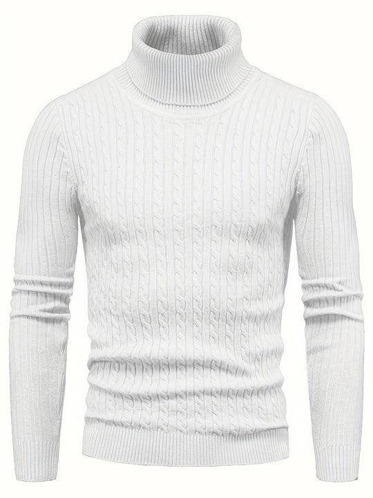 EB | Kabelstrick Rollkragenpullover Weich und Warm Perfekt für Herbst und Winter