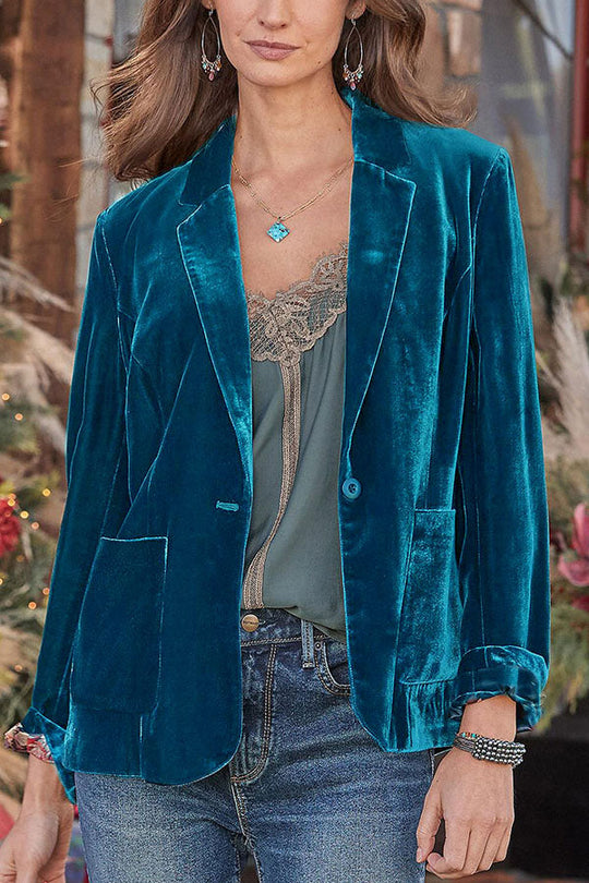 EB | Samt Cropped Top kleine Blazer