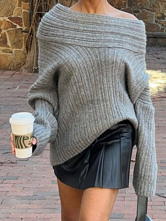 EB | Rippstrickpullover Weiche Wolle Elegant und Warm