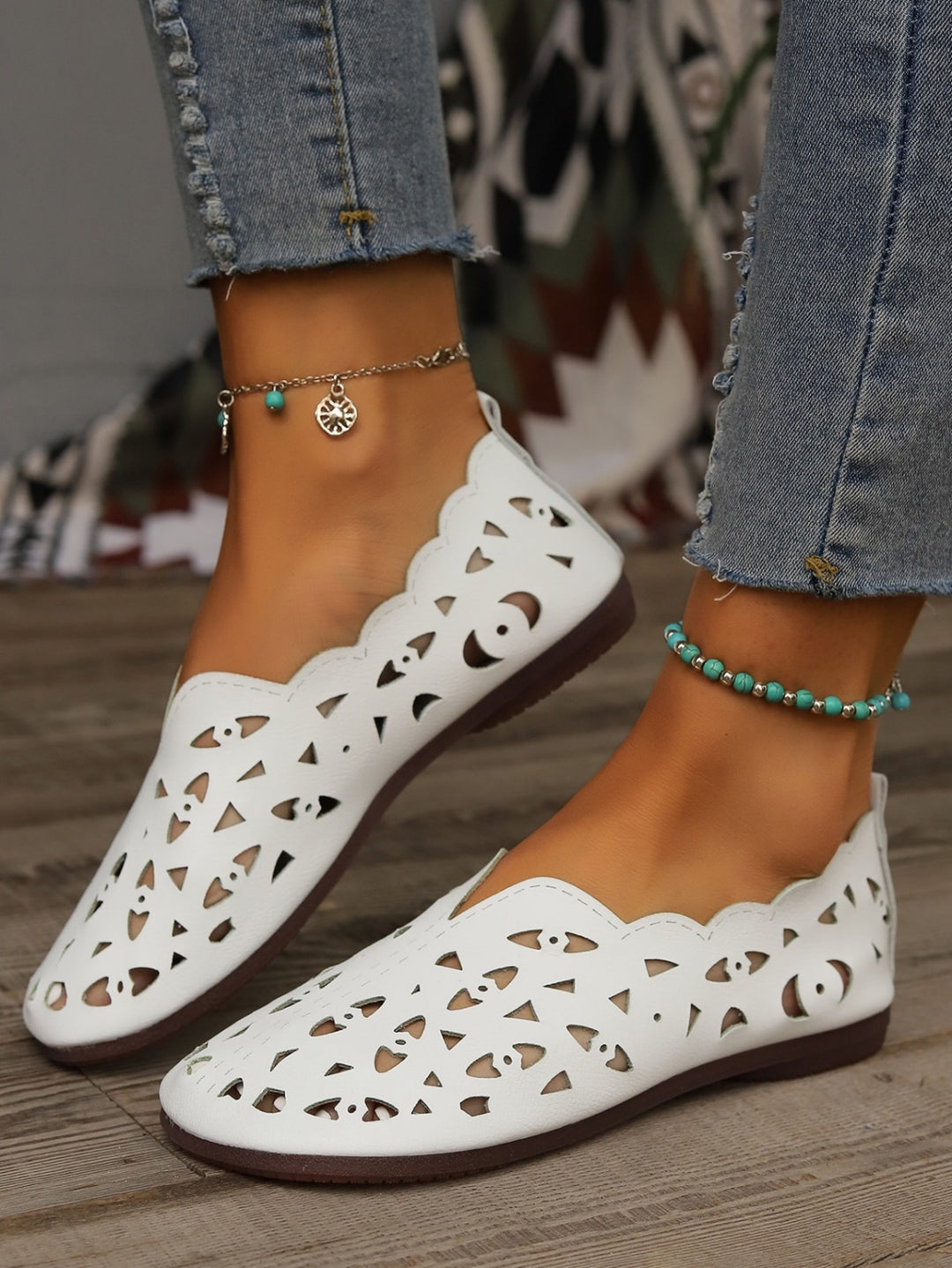 EB | Damenschuhe Low-Top flache Bootsschuhe