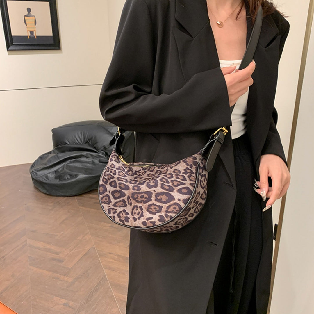 EB | Vintage Umhängetasche mit Leopardenmuster