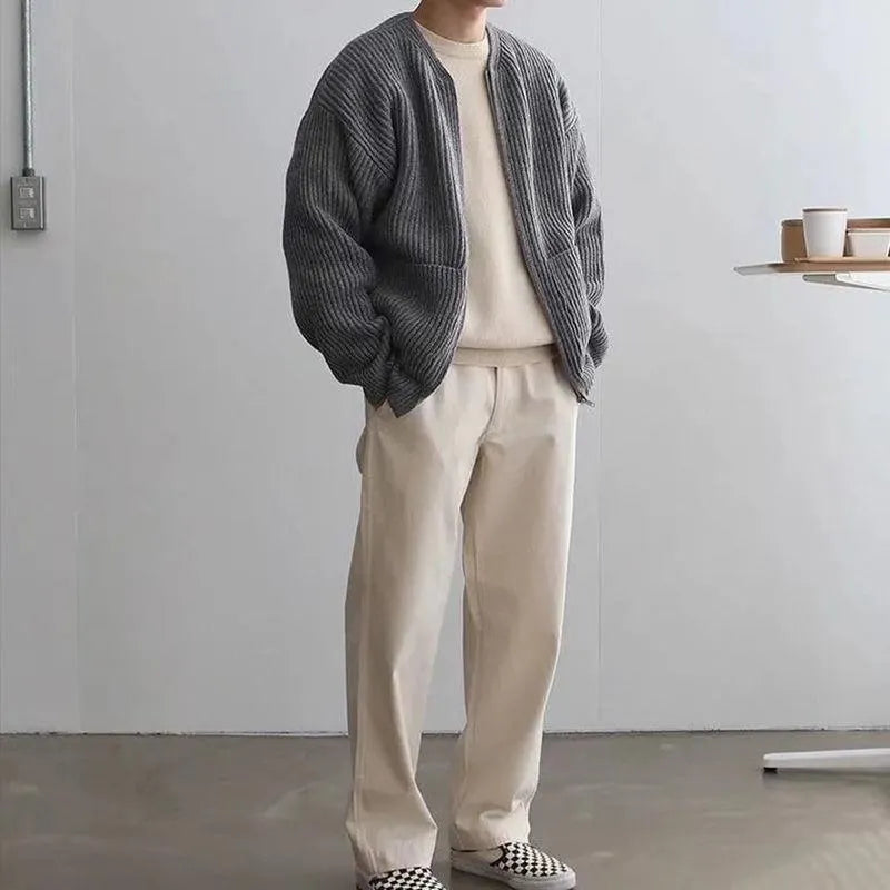 EB | Herren Strickjacke mit Reißverschluss
