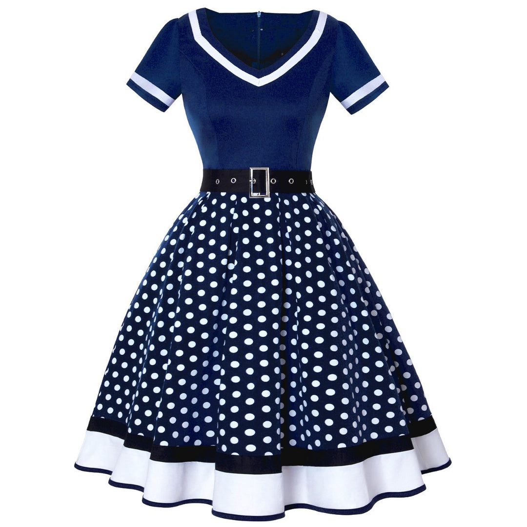 EB | Vintage Hepburn Polka Dot Kleid