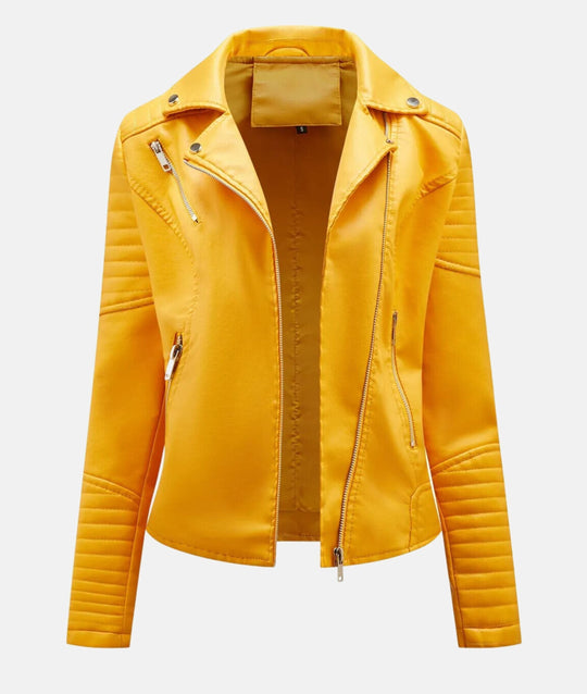 EB | Damen Bikerjacke aus Kunstleder