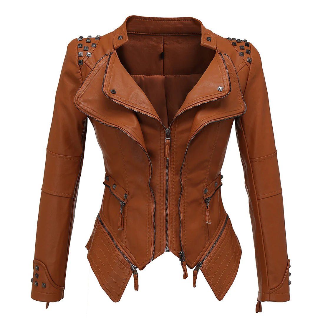 EB | Slim Fit Biker jacke Für Damen Perfekt Für Alltag