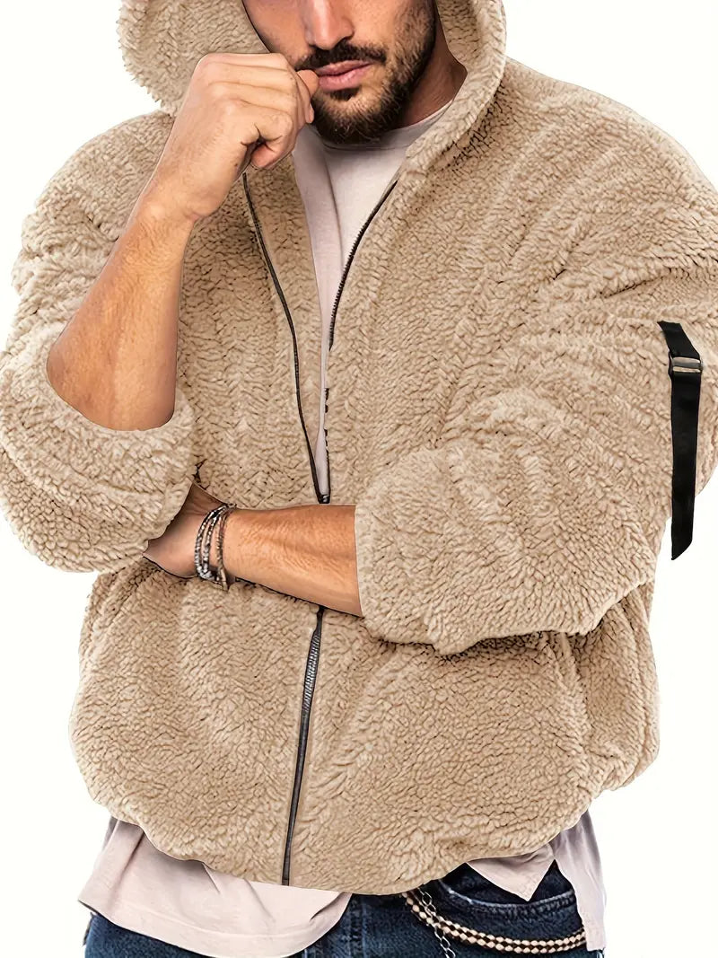 EB Teddyjacke mit Reißverschluss für Männer