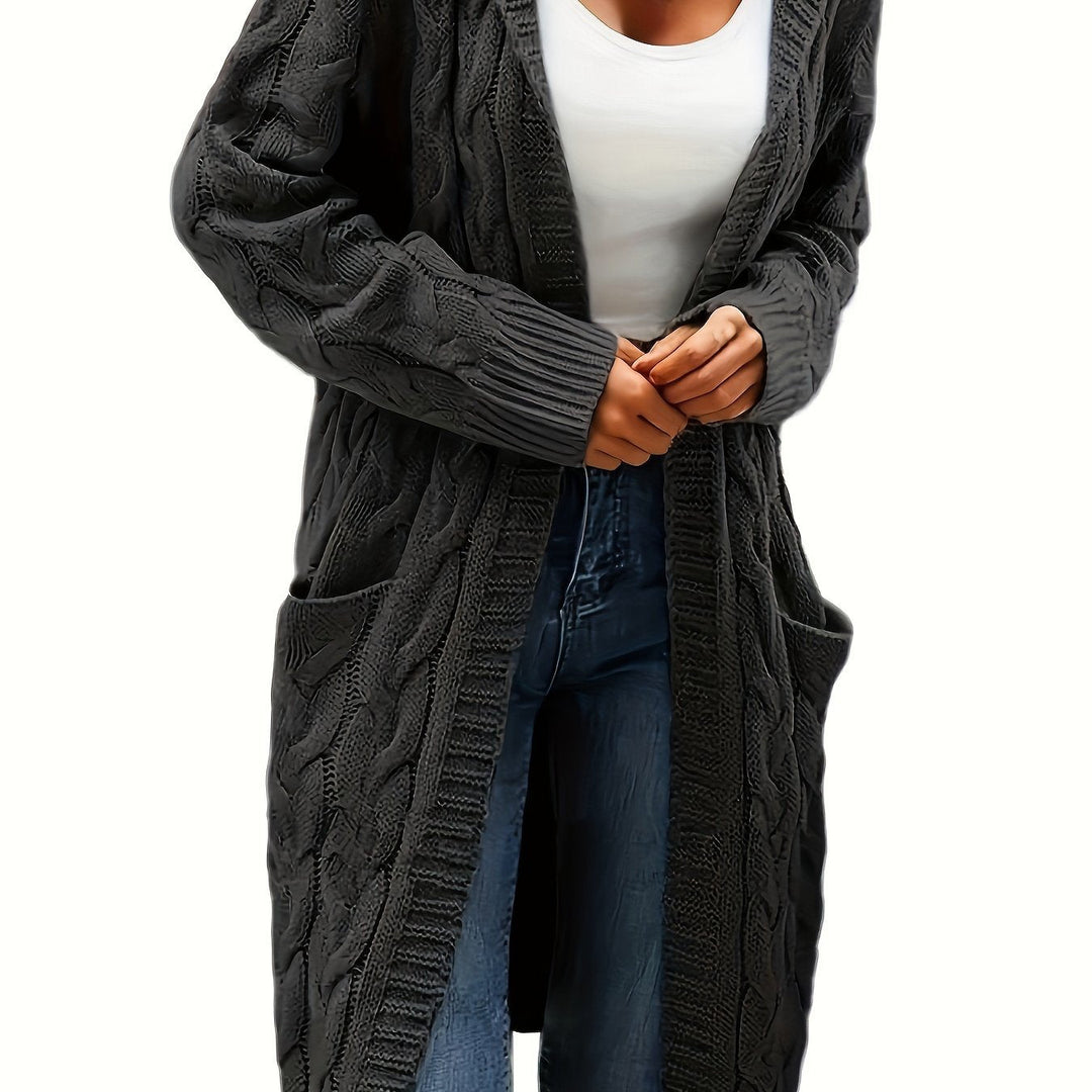 EB | Langstrickjacke mit Kapuze