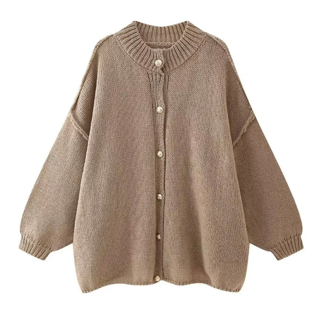 EB | Gemütlicher Oversized Strickcardigan-Pullover