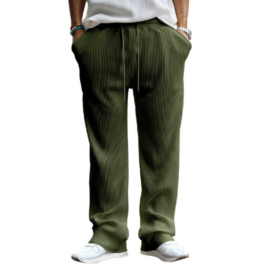 EB | Dropping Gestreifte Hose mit hoher Taille und weitem Bein