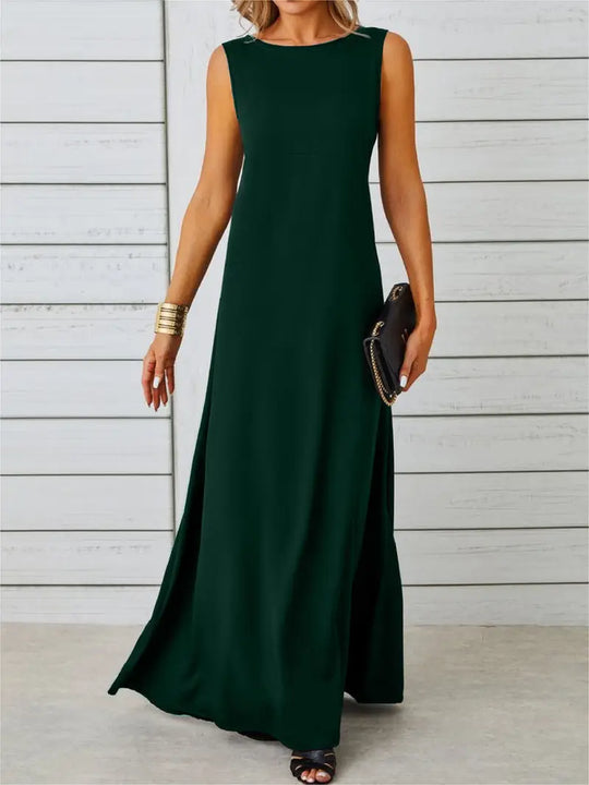 EB | Elegante Jacquard Kleid Ohne Ärmel