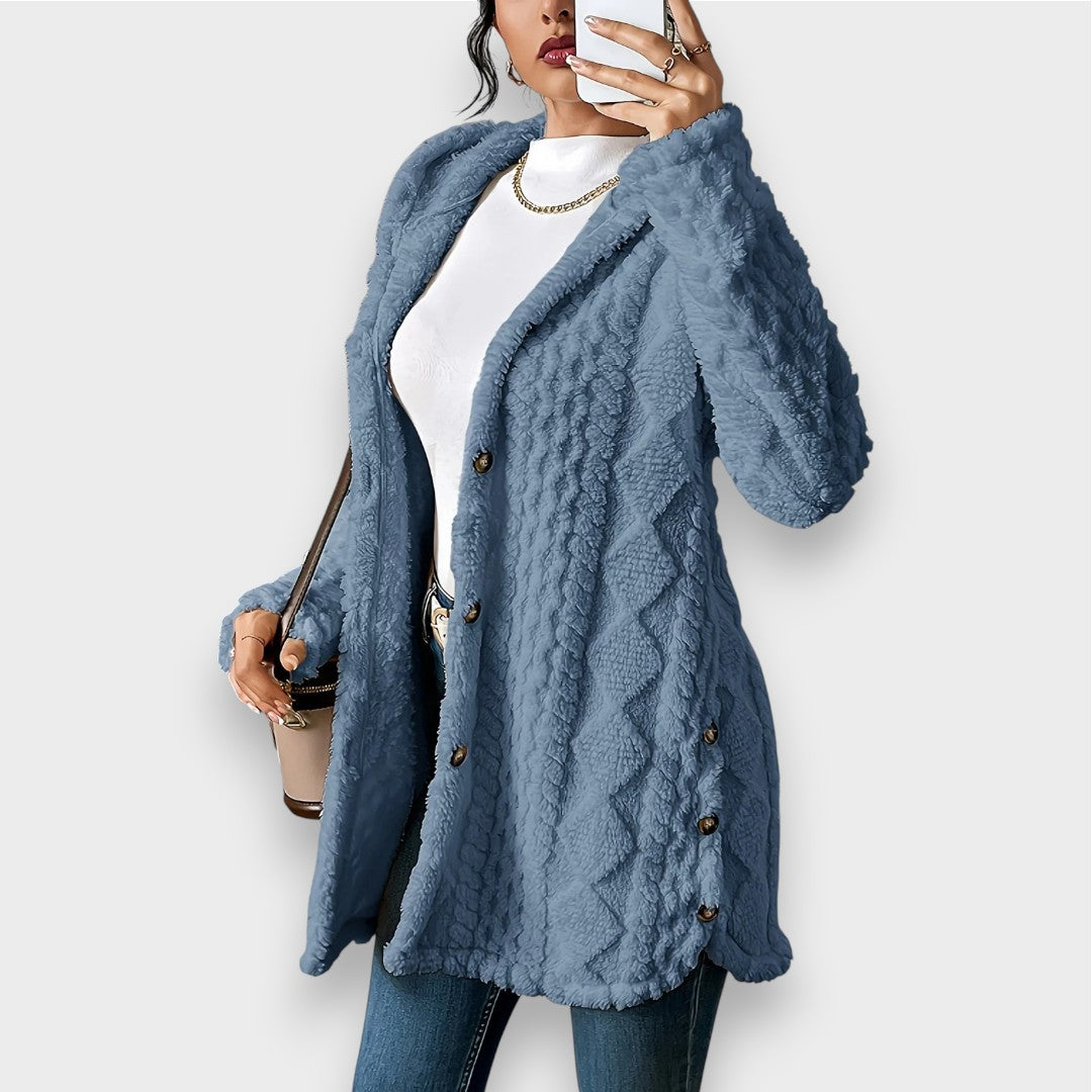 EB | Plüsch-Hoodie-Cardigan-Pullover