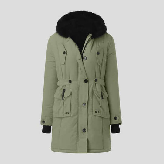 EB | Damen Winter Parka mit luxuriösem Kunstfellkragen