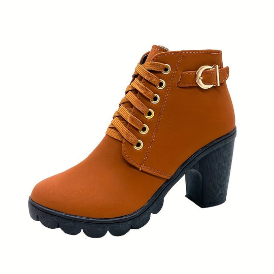 Schnürstiefelette Mit Absatz Sophia EB