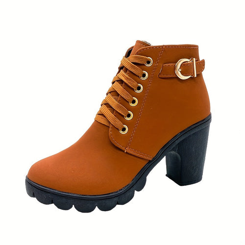 Schnürstiefelette Mit Absatz Sophia EB