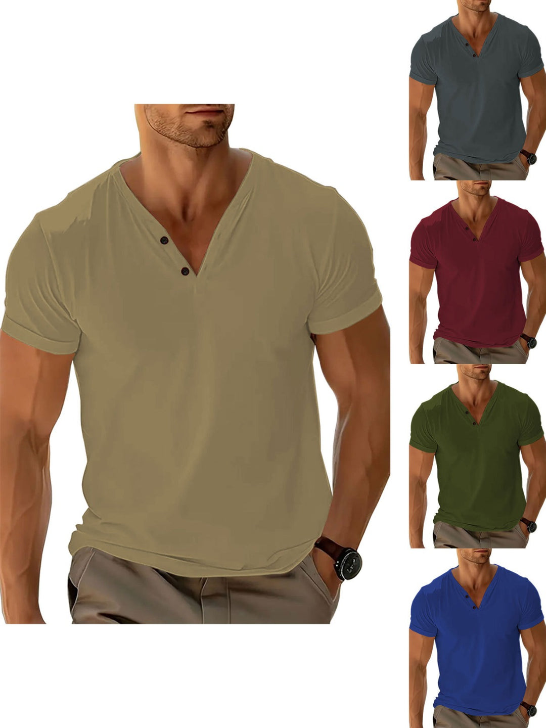 EB | Leichtes Sport-T-Shirt mit V-Ausschnitt