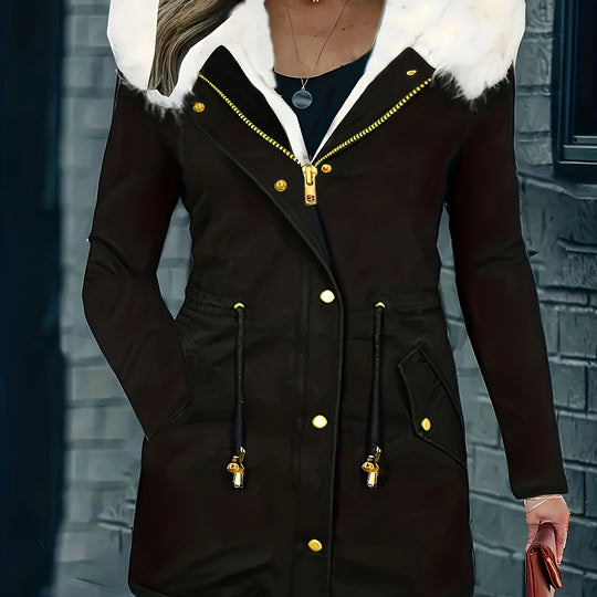 EB | Freizeitjacke mit Kapuze und Kunstfell