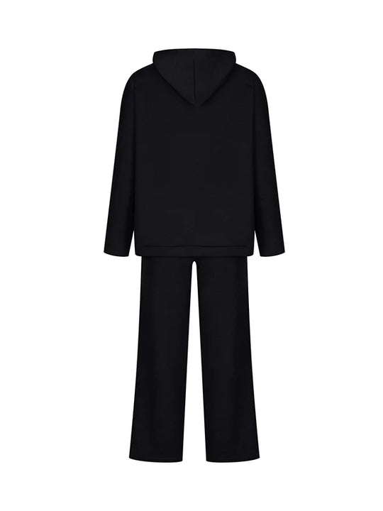 EB | Luxus Frau Hoodie Gestreiftes Set