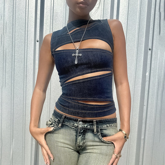 EB | Top aus Jeansweste