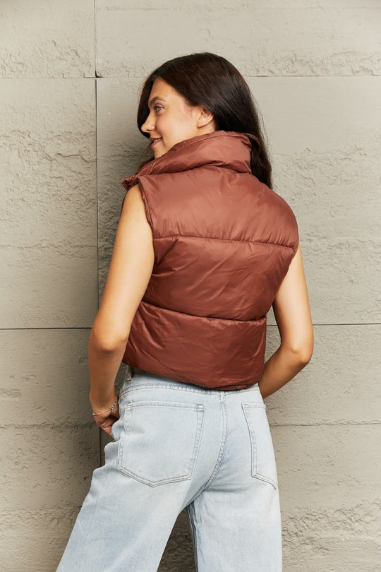 EB | Zip-Up Drawstring Puffer Weste