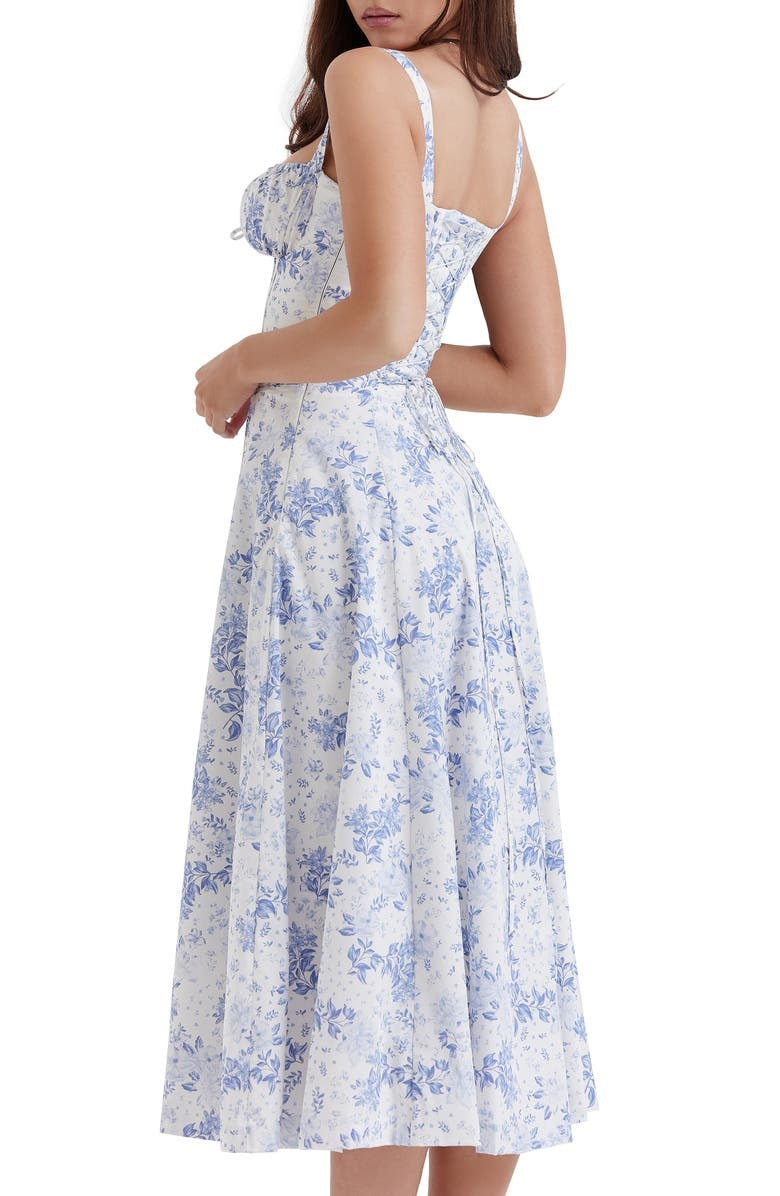 EB | Langes Blumen Korsett Kleid