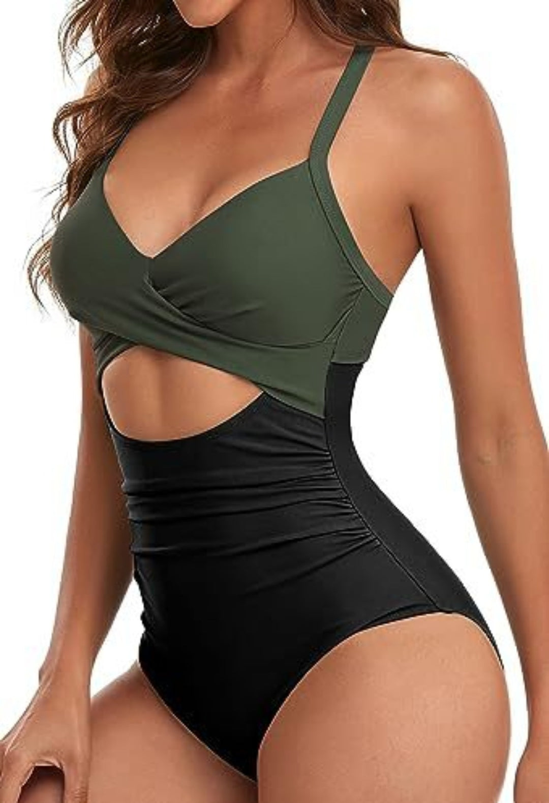 EB | Hohler rückenfreier Bikini mit engen Trägern