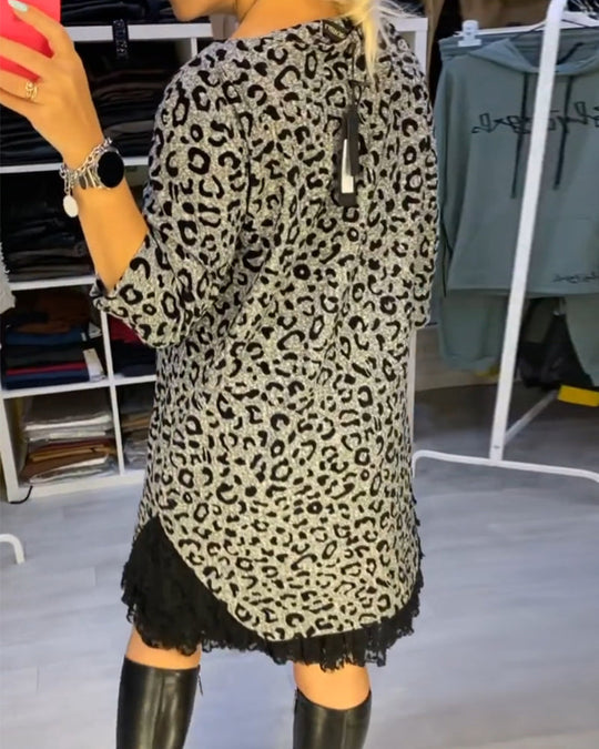 EB | Stilvolles Kleid mit Leopardenmuster