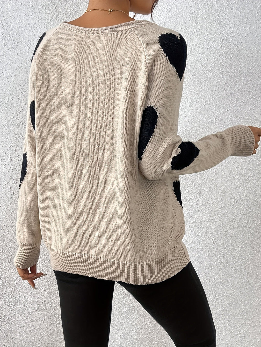 EB | Pullover mit Herzmuster für romantischen Winterstil