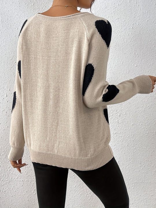 EB | Pullover mit Herzmuster für romantischen Winterstil