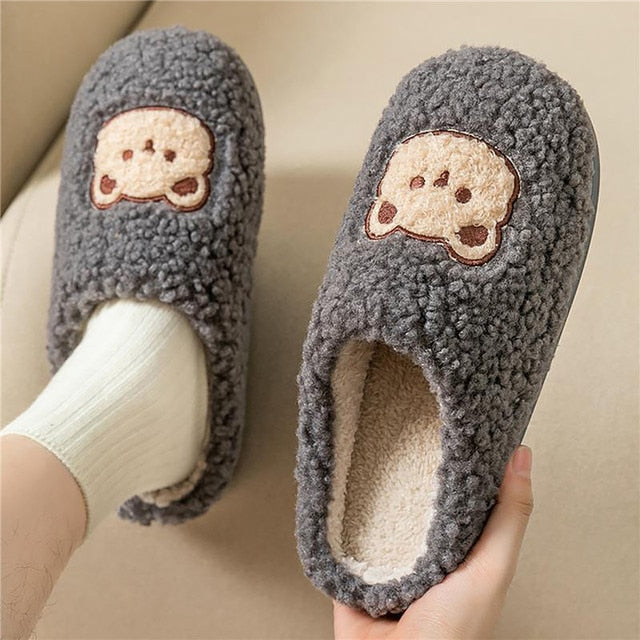 EB | Bequeme Damen Hausschuhe mit Tiermuster