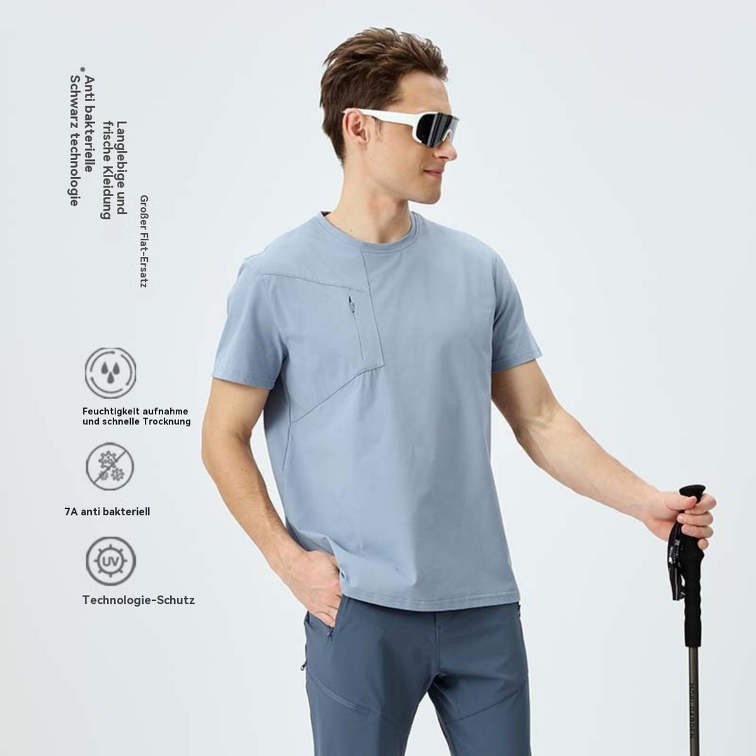 EB | Herren Sport Frühling und Sommer Sonnenschutz kurze Ärmel