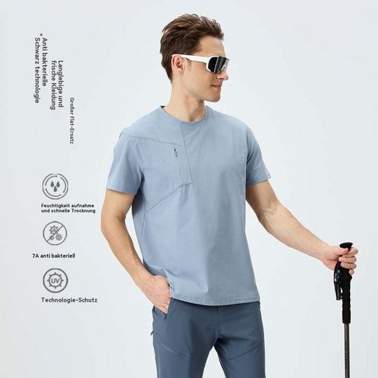 EB | Herren Sport Frühling und Sommer Sonnenschutz kurze Ärmel
