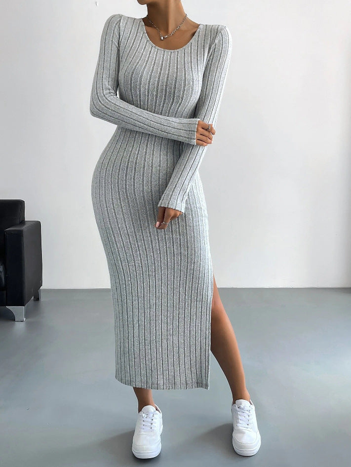 EB | Gestricktes Langes Kleid für Frauen