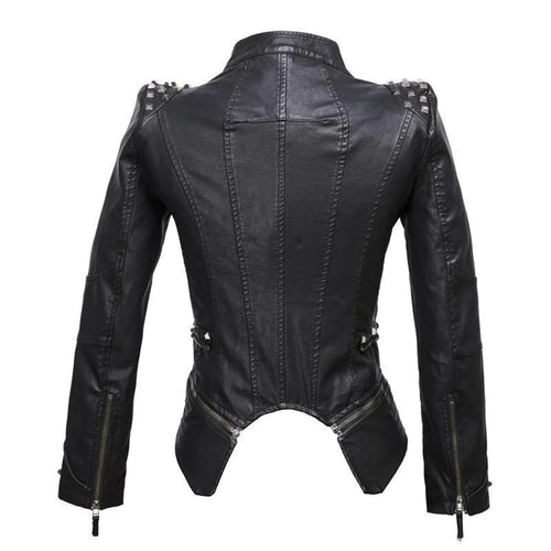 EB | Slim Fit Biker jacke Für Damen Perfekt Für Alltag