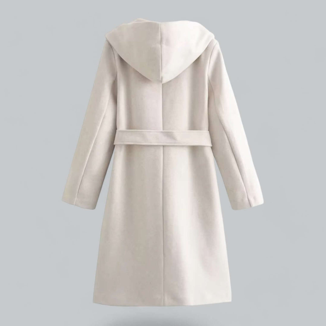 EB | Damen Kapuzen Lang Trenchcoat