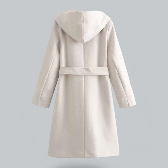EB | Damen Kapuzen Lang Trenchcoat